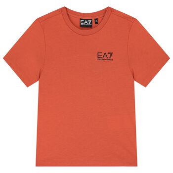 Boys Orange Logo T-Shirt