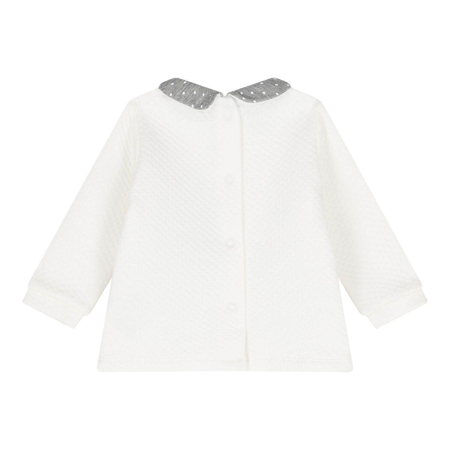 Baby Girls Ivory and Grey 2 Piece Babygrow, 1, hi-res