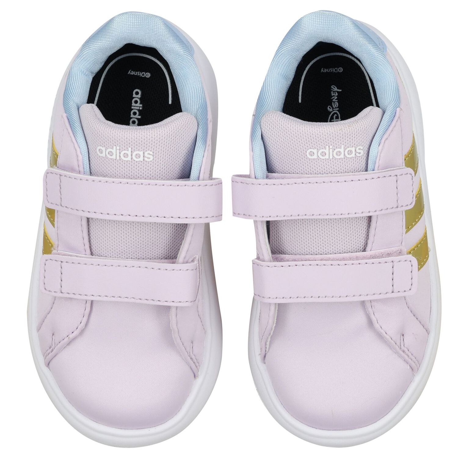 Girls Lilac Disney Elsa Logo Trainers, 1, hi-res