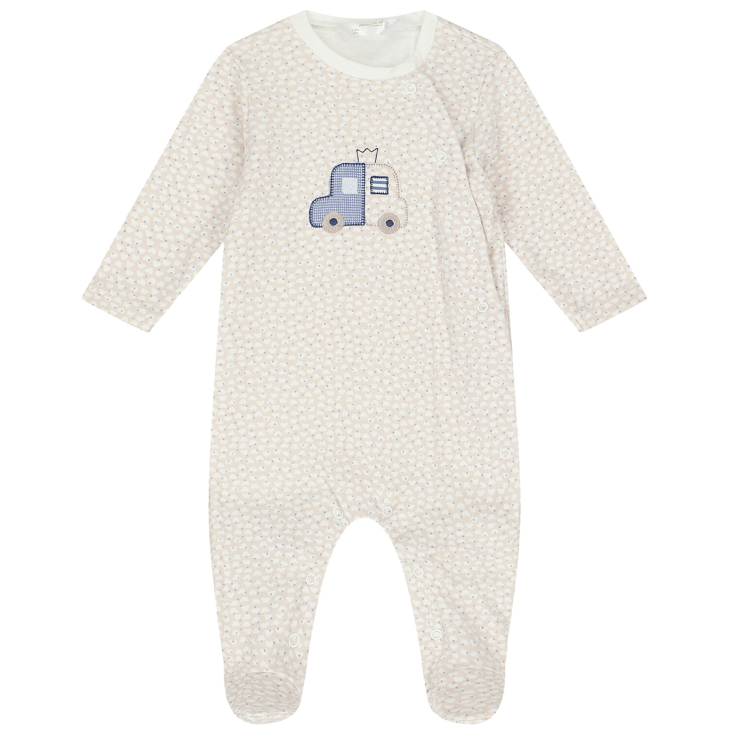 Baby Boys Ivory Babygrows (2 Pack), 1, hi-res image number null
