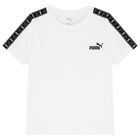 Boys White Logo T-Shirt, 2, hi-res