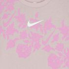 طقم شورتات للبنات باللون البيج والوردي مزين بشعار, 1, hi-res