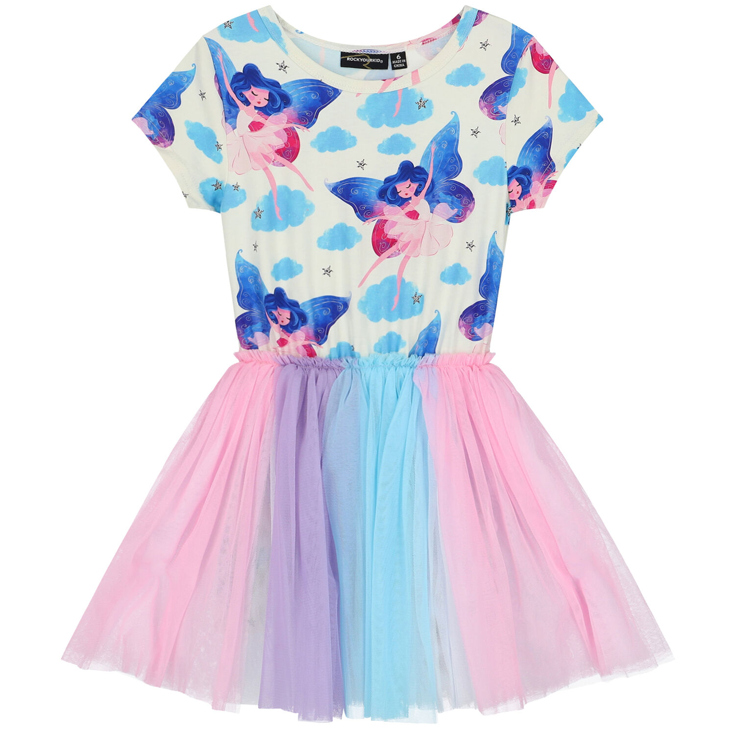 Girls Ivory Fairy Tulle Dress, 1, hi-res image number null