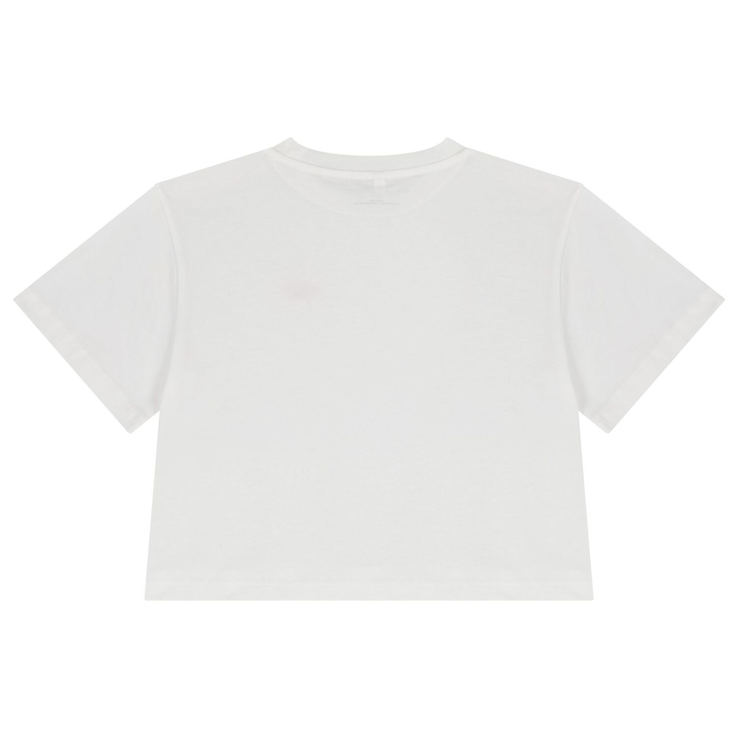 Girls White Logo T-Shirt, 1, hi-res