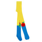 Girls Yellow & Blue Tights, 1, hi-res