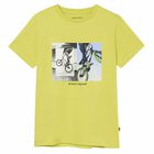 Boys Lime Bicycle T-Shirt, 2, hi-res