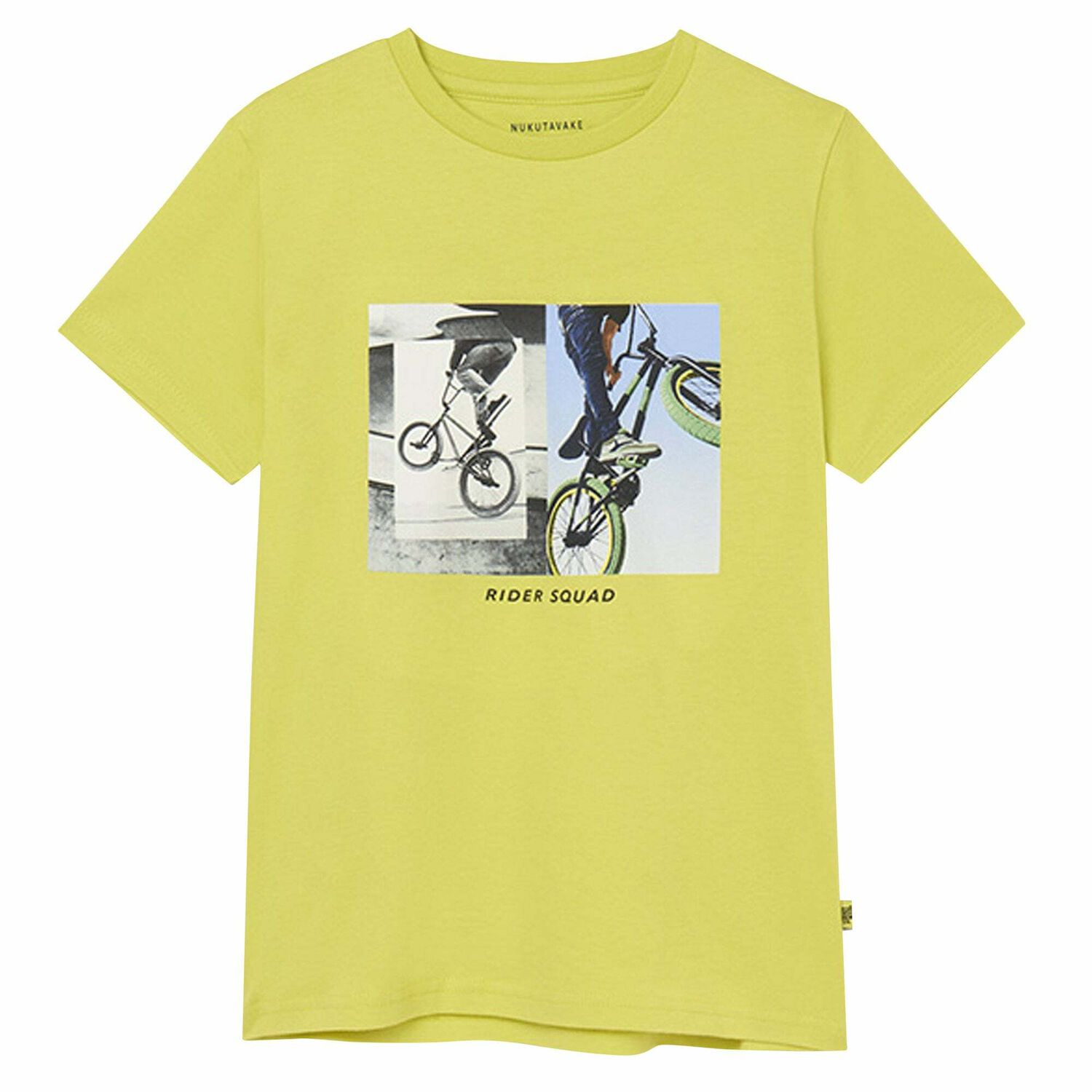 Boys Lime Bicycle T-Shirt, 2, hi-res