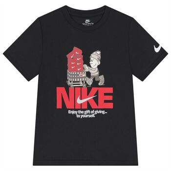 Boys Black Logo T-Shirt