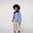 Girls Beige Logo Tulle Skirt, 1, hi-res