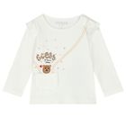 Younger Girls Ivory & Red Trousers Set, 1, hi-res