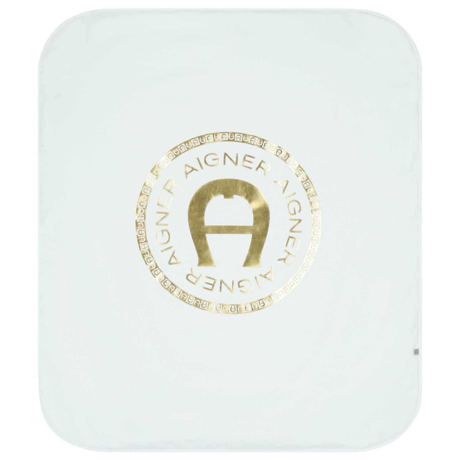 Baby Boys Blue Logo Blanket, 2, hi-res