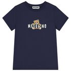 Navy Blue Teddy Bear Logo T-Shirt, 2, hi-res
