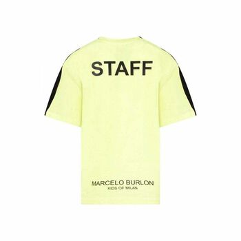 Boys Black & Neon Yellow T-Shirt