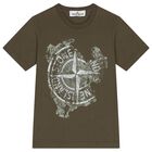 Boys Green Logo T-Shirt, 2, hi-res