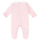 Baby Girls Pink Babygrow, 1, hi-res