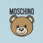 Blue Teddy Bear Logo Baby Blanket, 3, hi-res