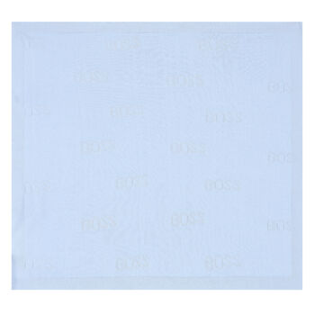 Baby Boys Blue Logo Knitted Blanket