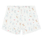 بيجامة بطبعة أرنب باللون الابيض للبنات, 1, hi-res