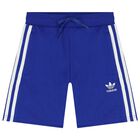 طقم أولاد شورت بالشعار باللون الأبيض والأزرق, 1, hi-res