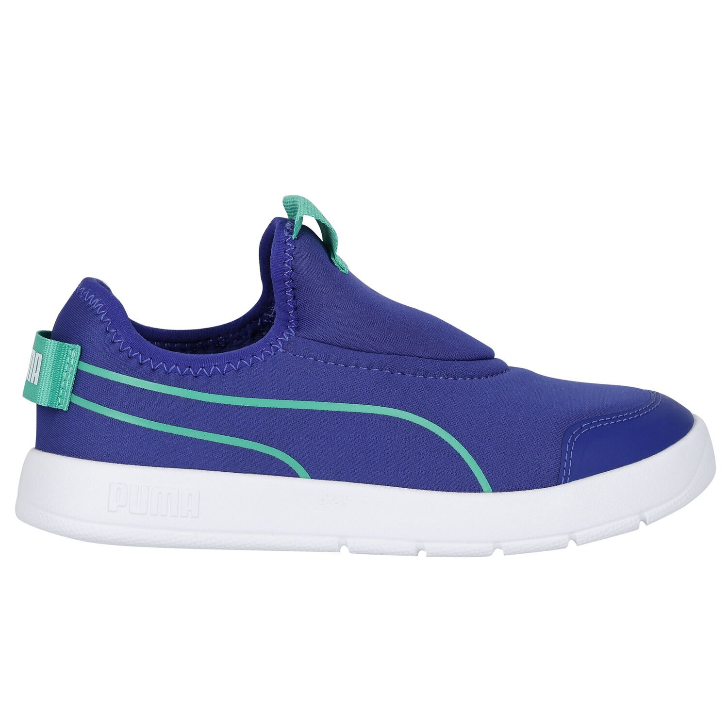 Boys Blue Courtflex v3 Slip On Trainers, 1, hi-res