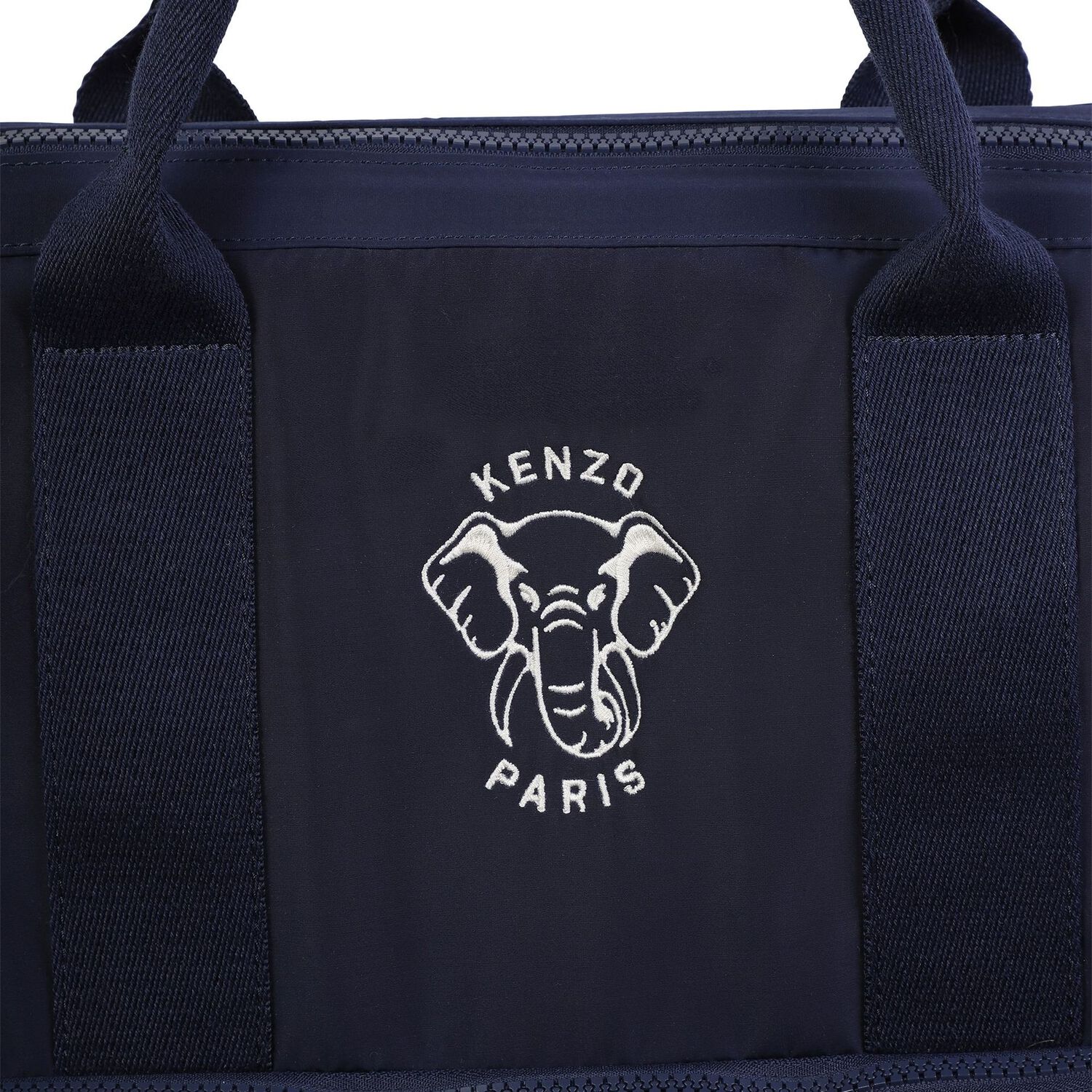 Navy Blue Elephant Logo Baby Changing Bag, 1, hi-res