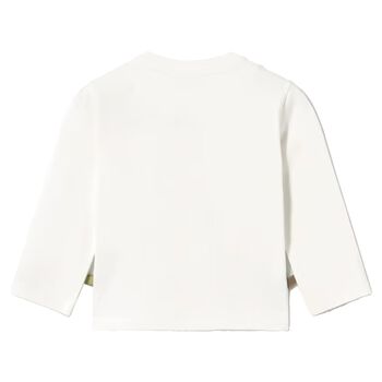 Younger Boys Ivory Dinosaur Long Sleeve Top