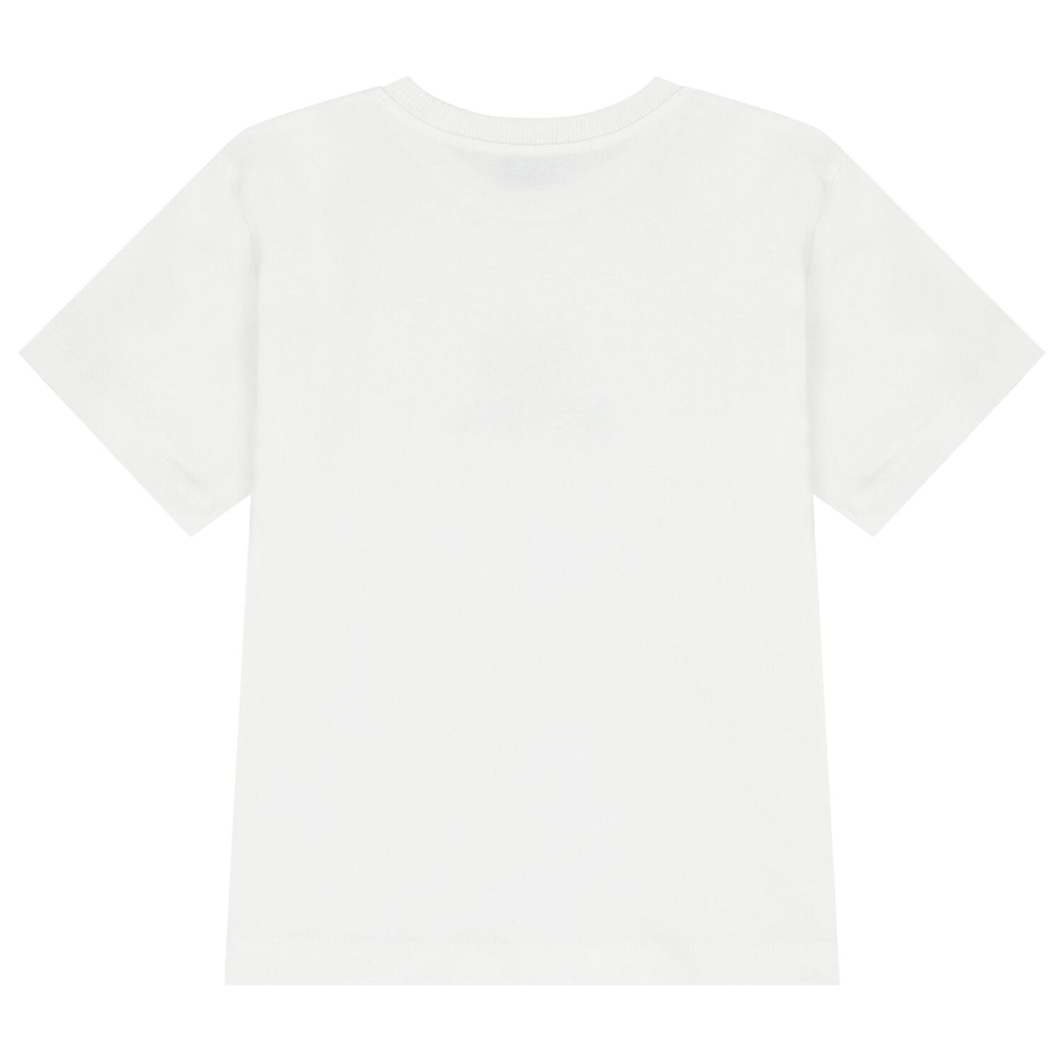 White Teddy Bear Logo Long Sleeve Top, 1, hi-res