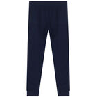 بنطلون رياضي بالشعار باللون الكحلي للأولاد, 1, hi-res