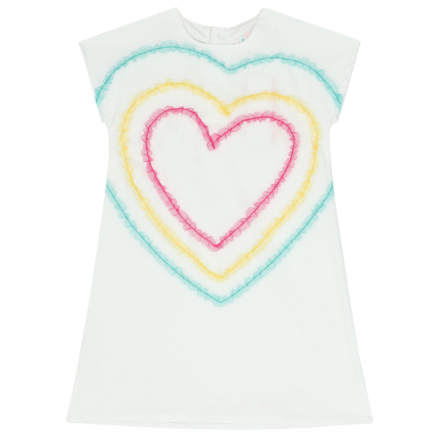 فستان بنات بطبعة باللون الأبيض, 1, hi-res