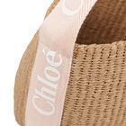 حقيبة يد من القش باللون الوردي والبيج للبنات, 1, hi-res