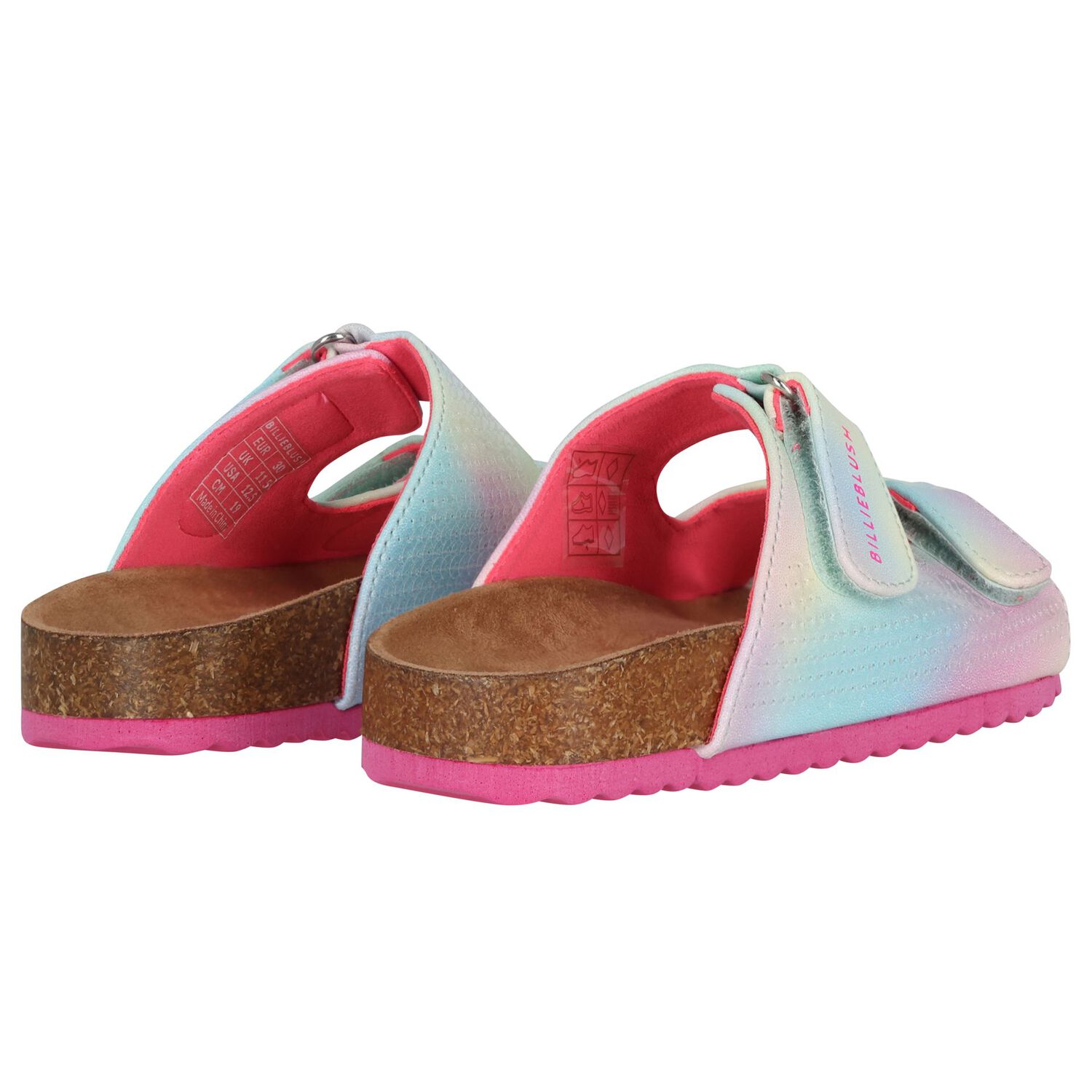 Girls Blue Embellished Sandals, 1, hi-res
