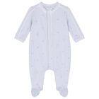 Baby Boys Blue Logo Babygrow, 1, hi-res
