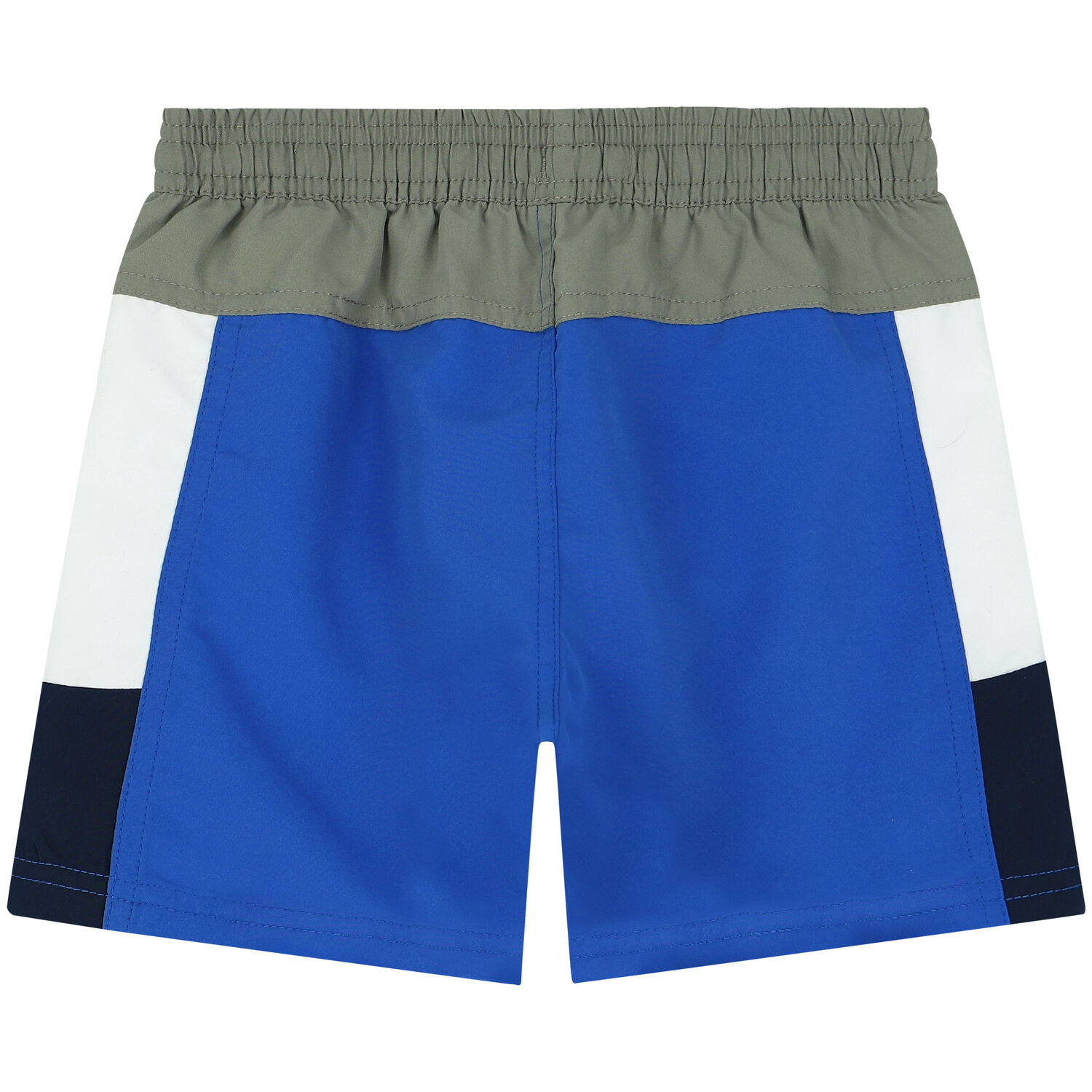 Boys Blue, White & Yellow Logo Swim Shorts, 1, hi-res image number null