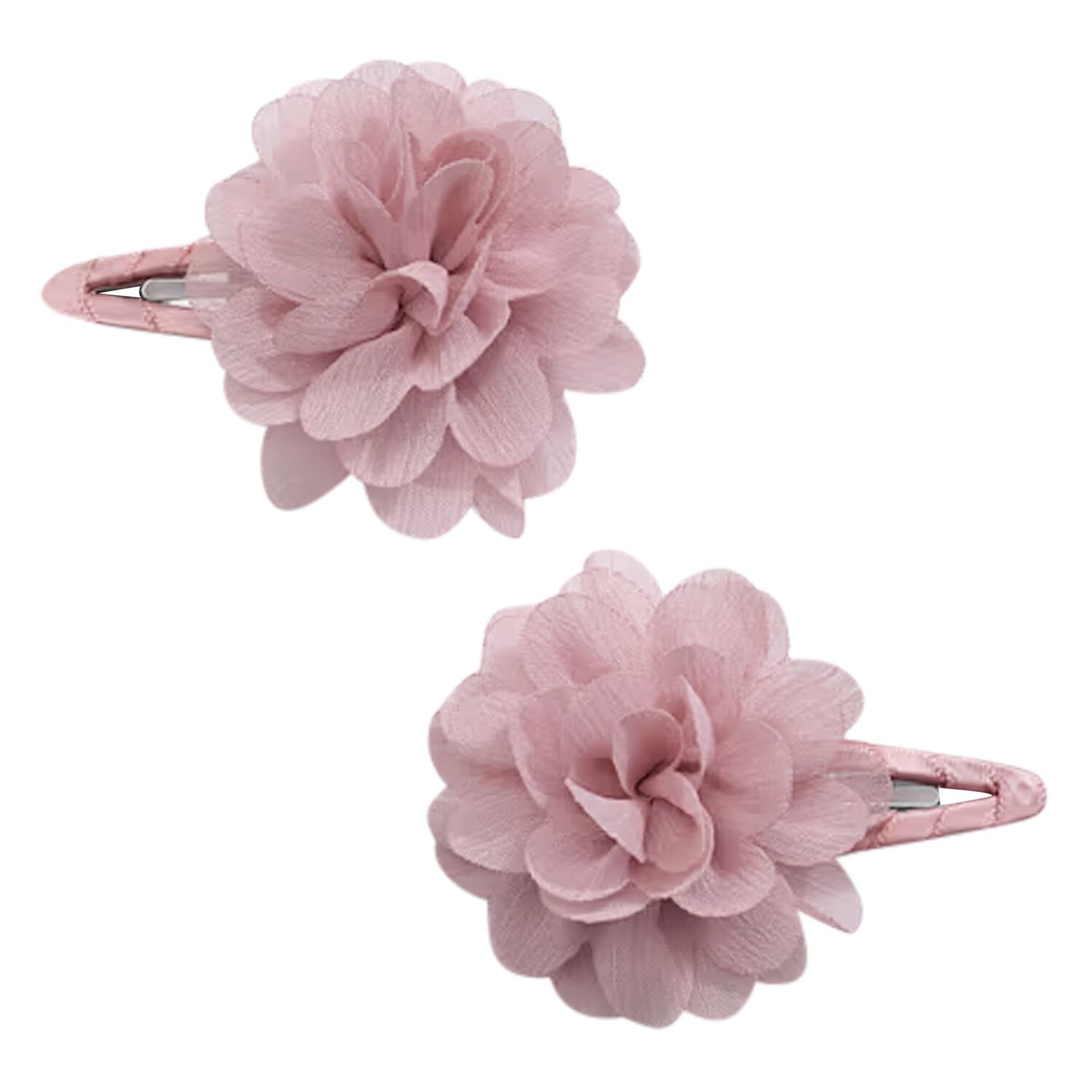 Girls Pink Flower Hairclips ( 2-Pack ), 1, hi-res image number null
