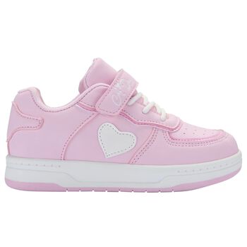 Girls Pink Heart Trainers