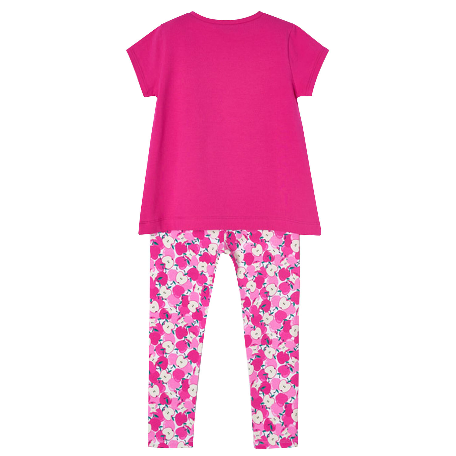 Girls Pink Apple Leggings Set, 1, hi-res