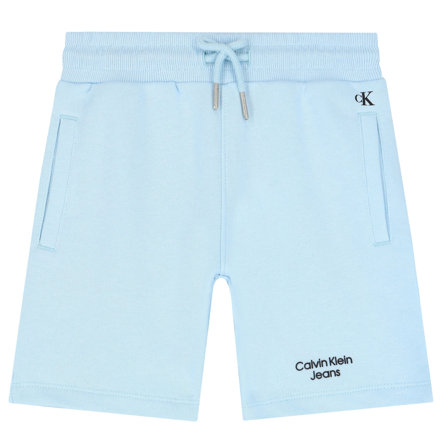 Boys Blue Logo Shorts, 3, hi-res