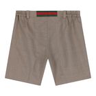 Baby Boys Beige Chevron Shorts, 1, hi-res