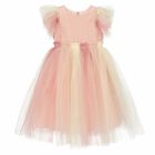 Girls Pink Ombre Tulle Dress, 1, hi-res