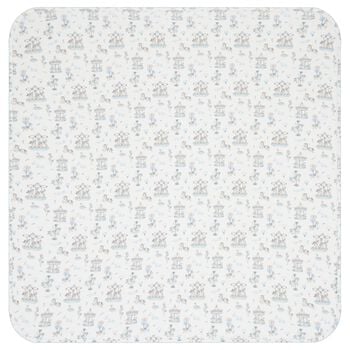 Baby Boys Blue & White Carousel Blanket