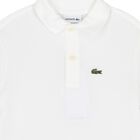 Boys White Logo Polo Shirt, 1, hi-res