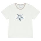 Baby Boys White Star T-Shirt, 1, hi-res