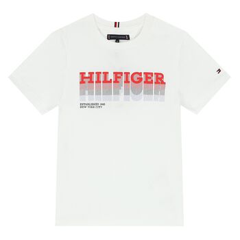 Boys White Logo T-Shirt
