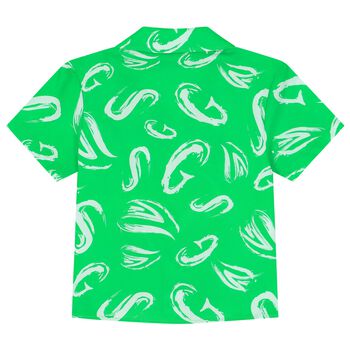 Boys Green Logo Shirt