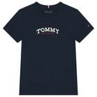 Boys Navy Blue Logo T-Shirt, 1, hi-res