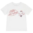 Boys White Logo T-Shirt, 1, hi-res