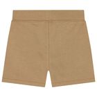 Baby Boys Blue & Beige Polo Bear Shorts Set, 1, hi-res