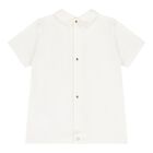 Ivory & Gold Logo Baby Shorts Set, 1, hi-res