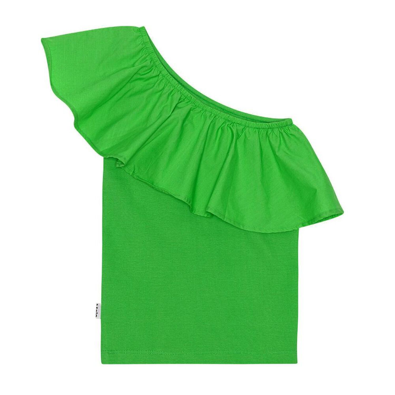 Girls Green Ruffle Rebecca Top, 3, hi-res