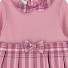 Baby Girls Pink Tartan Dress, 1, hi-res